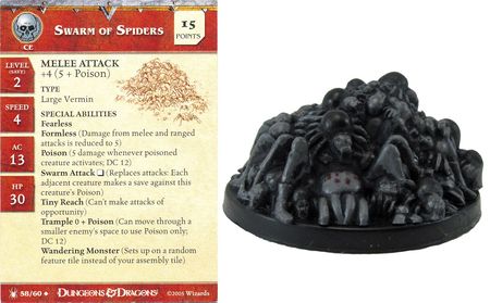 Swarm of Spiders #58 Underdark D&amp;D Miniatures