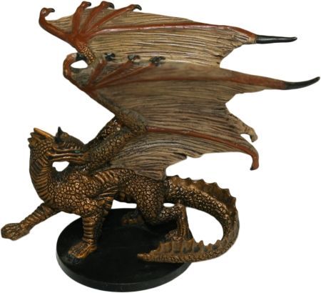 Large Bronze Dragon #07 War Drums D&amp;D Miniatures