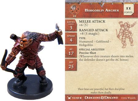 Hobgoblin Archer #32 War Drums D&amp;D Miniatures
