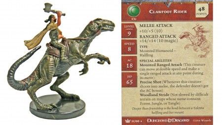 Clawfoot Rider #11 War of the Dragon Queen D&amp;D Miniatures
