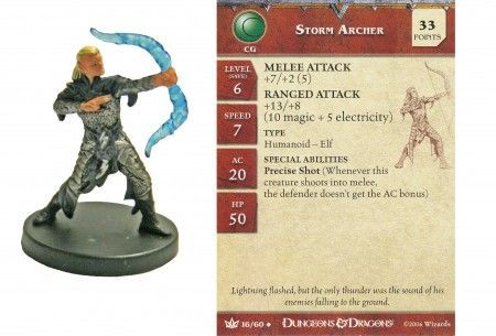 Storm Archer #16 War of the Dragon Queen D&amp;D Miniatures