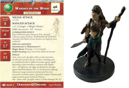 Warden of the Wood #18 War of the Dragon Queen D&amp;D Miniatures