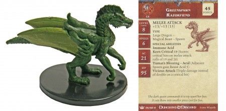 Greenspawn Razorfiend #35 War of the Dragon Queen D&amp;D Miniatures
