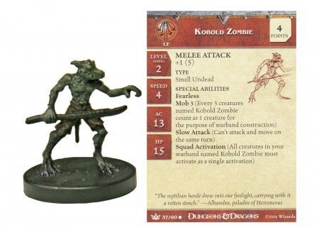 Kobold Zombie #37 War of the Dragon Queen D&amp;D Miniatures