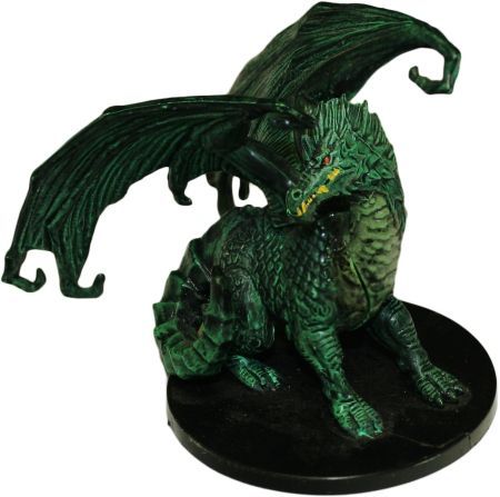 Large Green Dragon #38 War of the Dragon Queen D&amp;D Miniatures