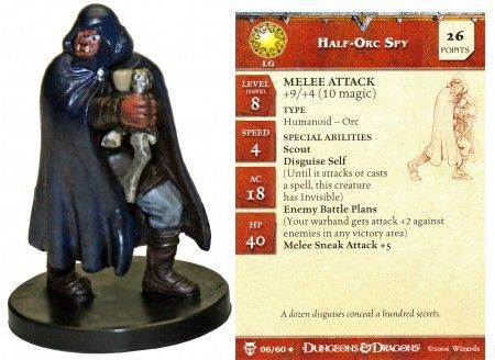 Half-Orc Spy #06 Blood War D&amp;D Miniatures