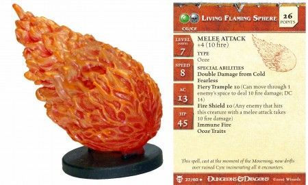 Living Flaming Sphere #27 Blood War D&amp;D Miniatures
