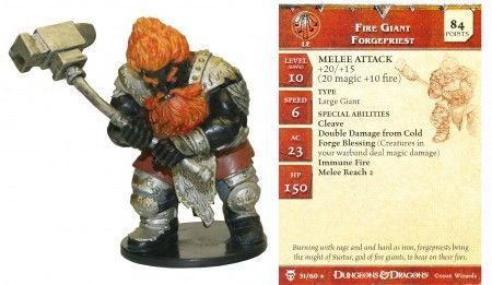 Fire Giant Forgepriest #31 Blood War D&amp;D Miniatures