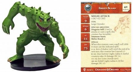 Green Slaad #53 Blood War D&amp;D Miniatures