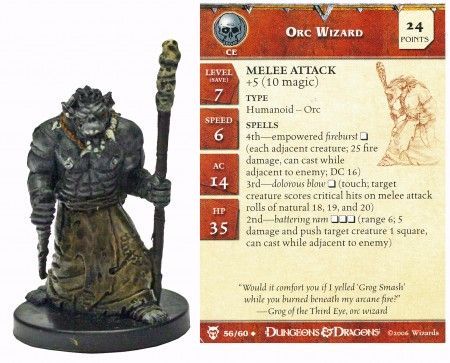 Orc Wizard #56 Blood War D&amp;D Miniatures