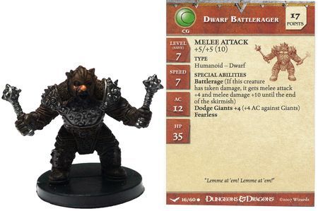 Dwarf Battlerager #16 Unhallowed D&amp;D Miniatures