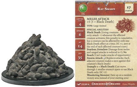 Rat Swarm #23 Unhallowed D&amp;D Miniatures