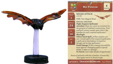 Bat Familiar #30 Unhallowed D&amp;D Miniatures