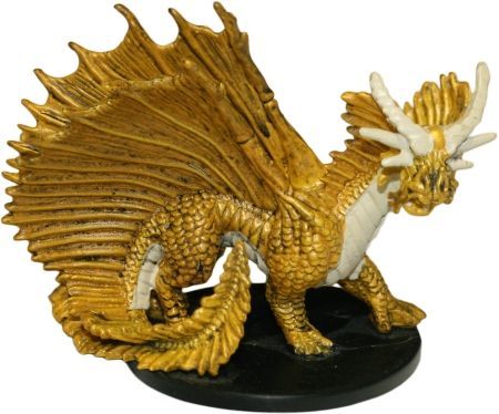 Large Gold Dragon #10 Night Below D&amp;D Miniatures