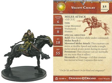 Valiant Cavalry #12 Night Below D&amp;D Miniatures