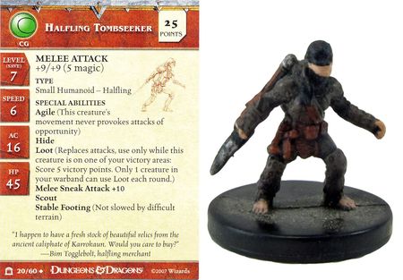 Halfling Tombseeker #20 Night Below D&amp;D Miniatures