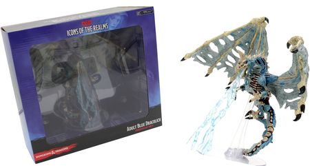 D&D Icons of the Realms: Boneyard - Adult Blue Dracolich Premium Figure