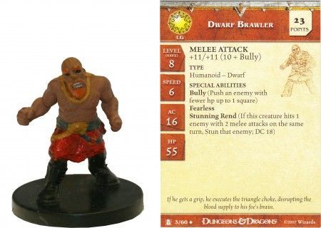 Dwarf Brawler #03 Desert of Desolation D&amp;D Miniatures