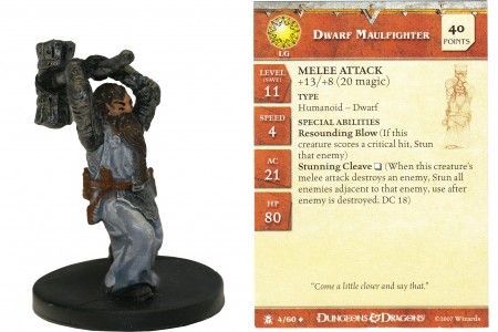 Dwarf Maulfighter #04 Desert of Desolation D&amp;D Miniatures