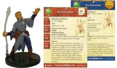 Elf Conjurer #16 Desert of Desolation D&amp;D Miniatures