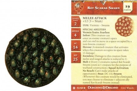 Rot Scarab Swarm #32 Desert of Desolation D&amp;D Miniatures