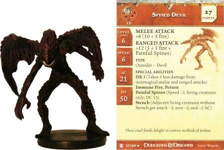 Spined Devil #37 Desert of Desolation D&amp;D Miniatures