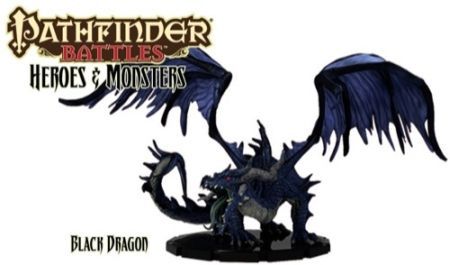 Huge Black Dragon - Heroes & Monsters Pathfinder Battles