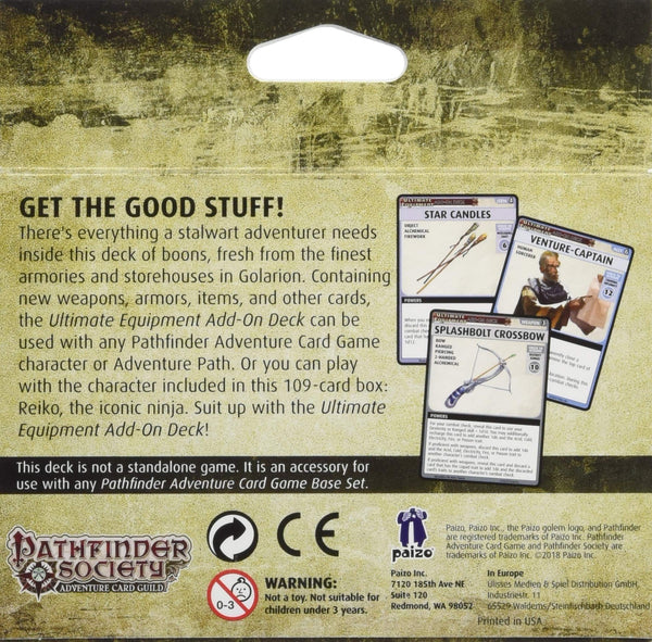 Pathfinder Adventure Card Game: Ultimate Equipment Add-On Deck