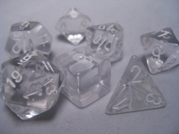 7-set Cube - Classic Clear with White
