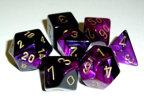 7-set Cube - Gemini Black Purple with Gold