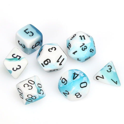 7-set Cube - Gemini Teal with White