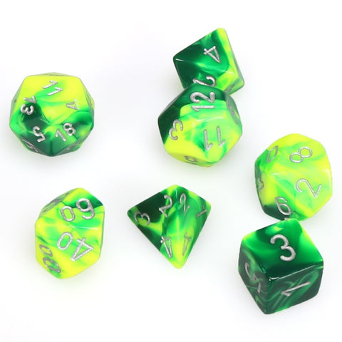 7-set Cube - Gemini Green-Yellow with Silver
