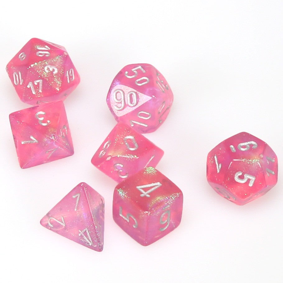 7-set Cube - Borealis Pink with Silver
