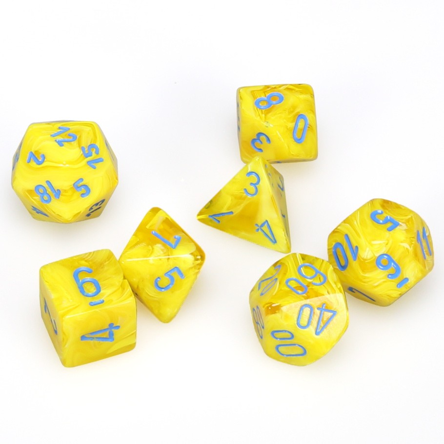 7-set Cube - Vortex Yellow with Blue