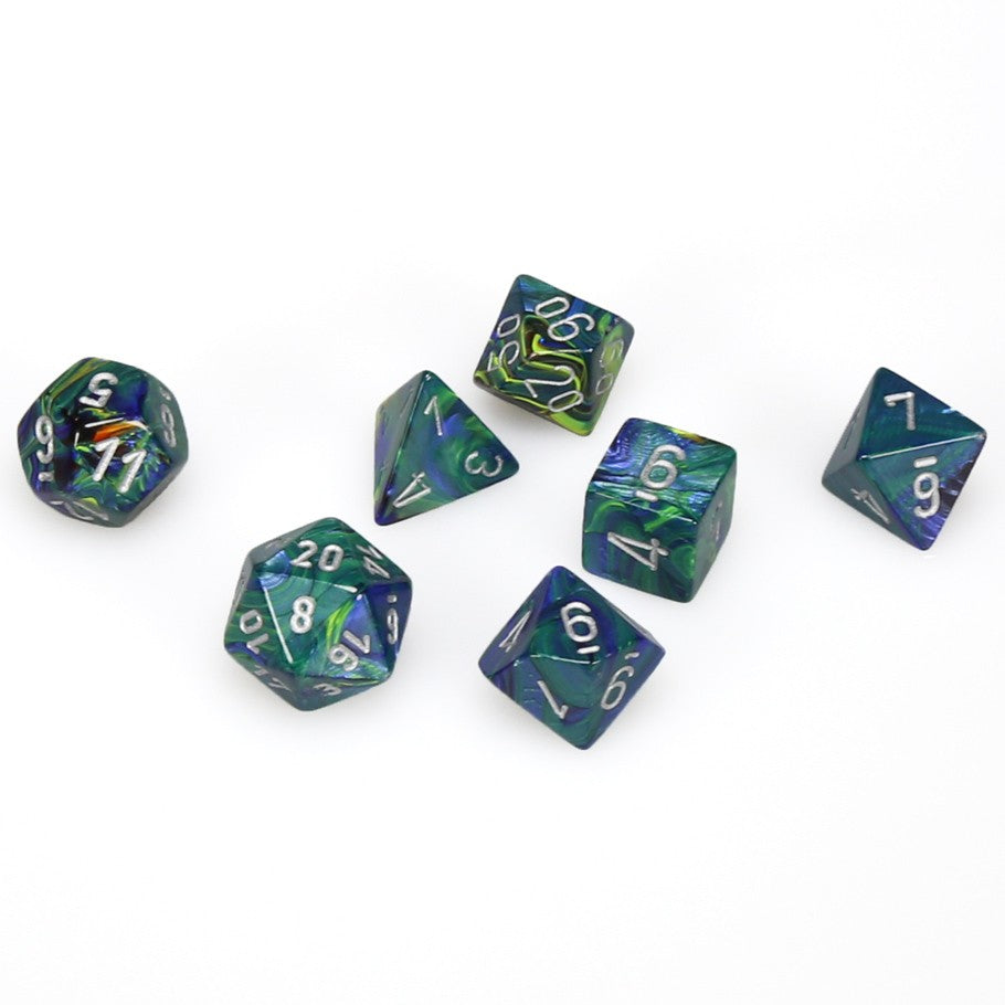 7-set Cube - Festive Green with Silver