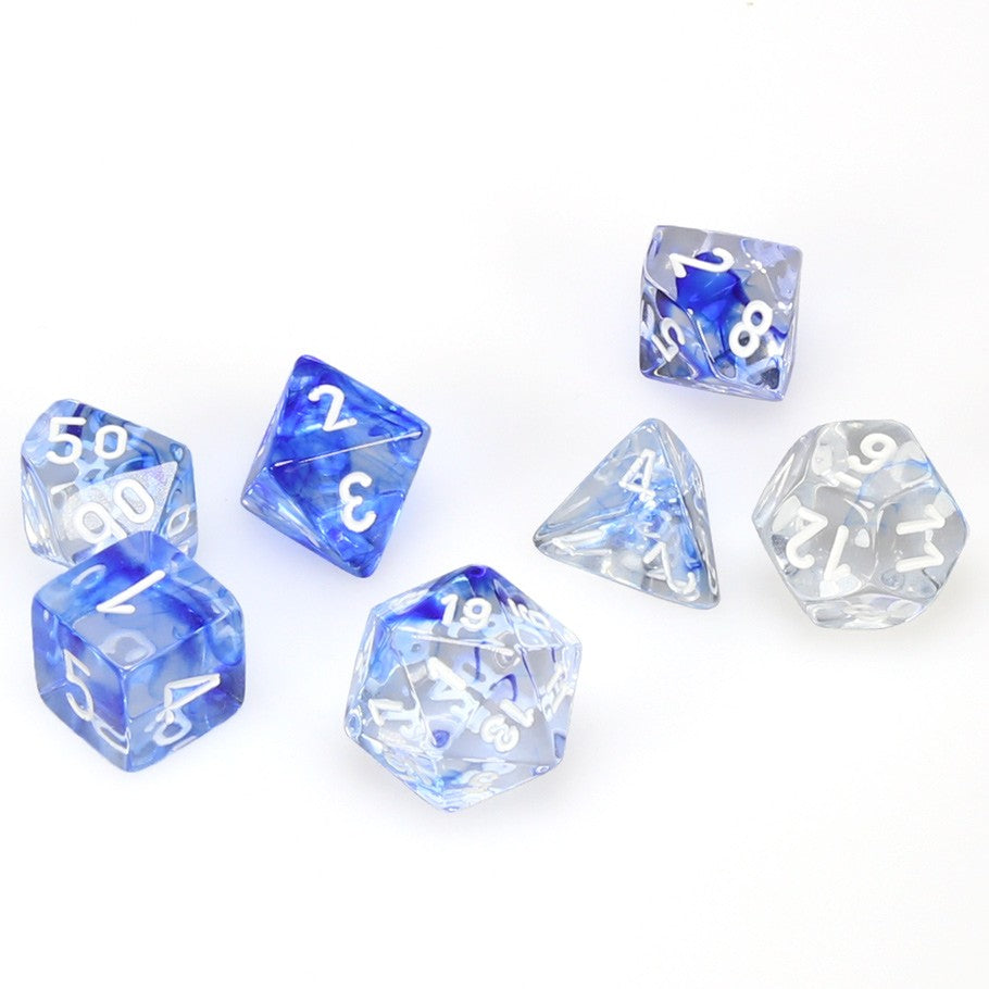 7-set Cube - Nebula Dark Blue with White