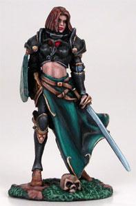 Visions In Fantasy: Female Cavalier w/Long Sword & Shield
