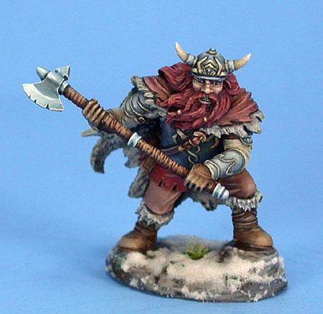 Visions In Fantasy: Male Dwarven Fighter w/Great Axe