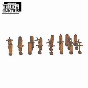 28mm Terrain & Obstacles: Grave Boards (24)