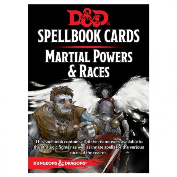 Dungeons & Dragons 5th Edition RPG: Martial Powers & Races Spellbook Deck (61 Cards)