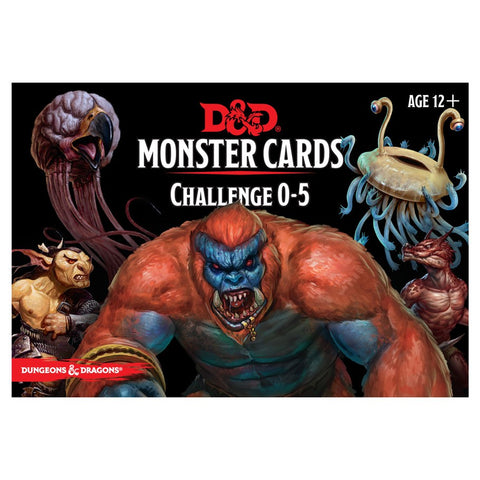 Dungeons & Dragons 5th Edition RPG: Monster Cards: Challenge 0-5