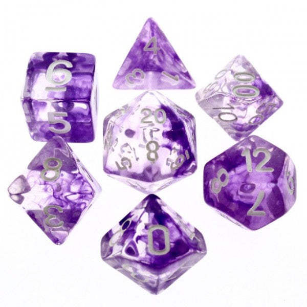Purple Nebula Dice Set