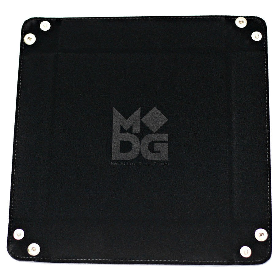 Velvet Folding Dice Tray: 10x10 Black