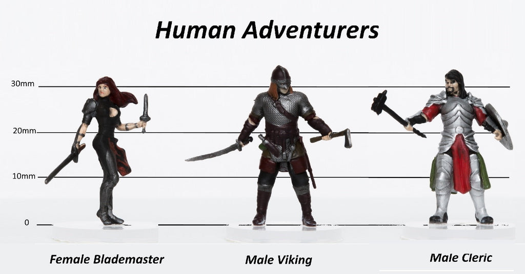 Characters of Adventure: Human Adventurers 3-Set: Set C