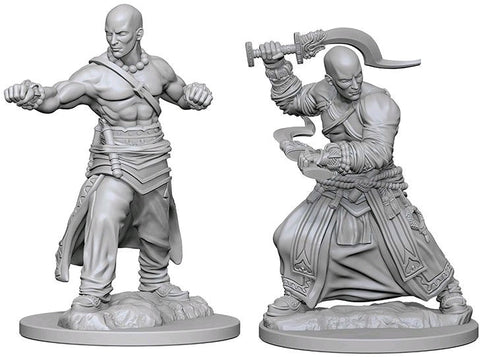 Pathfinder Deep Cuts Unpainted Miniatures: Human Male Monk