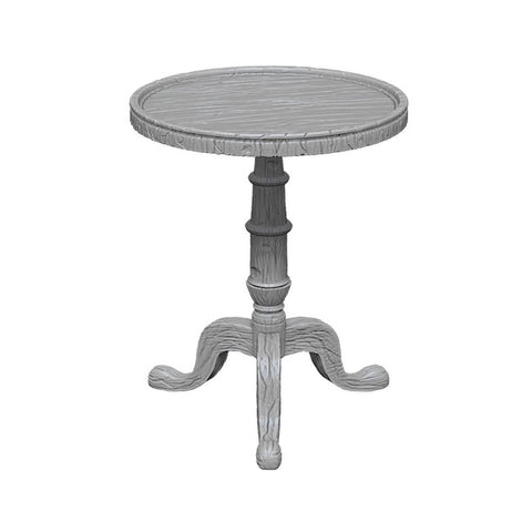 WizKids Deep Cuts Unpainted Miniatures: Small Round Tables