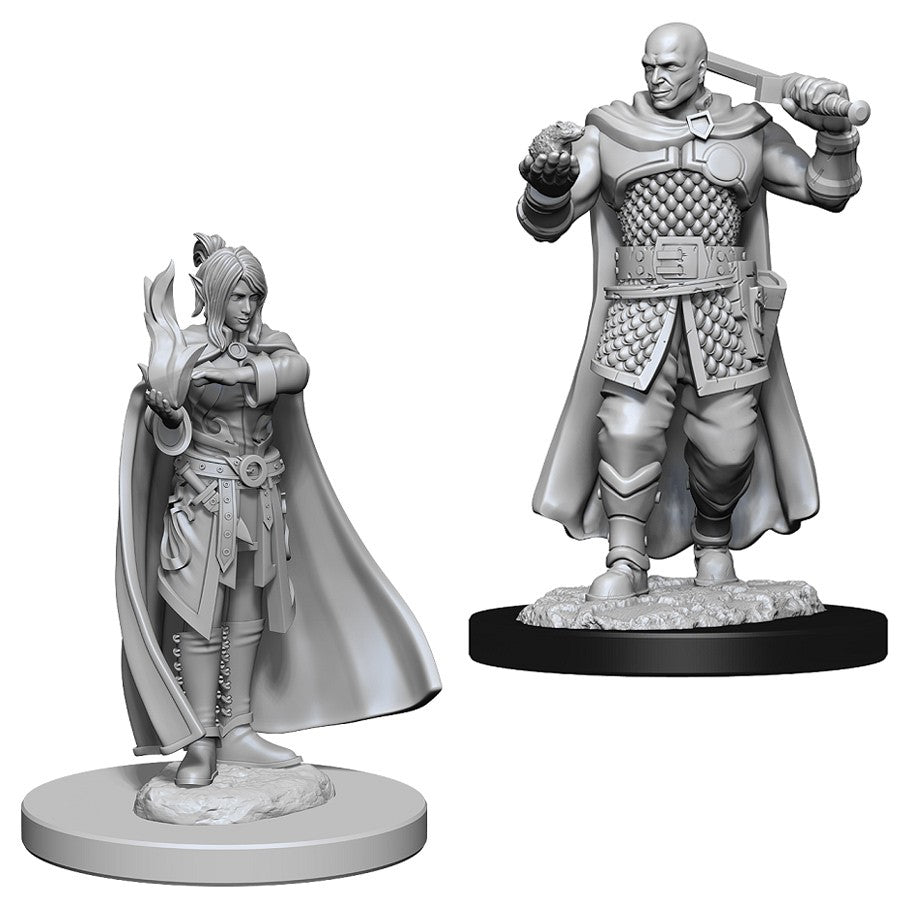 Dungeons & Dragons: Nolzur's Marvelous Unpainted Miniatures: Human Ranger & Moon Elf Sorcerer (Minsc & Delina)