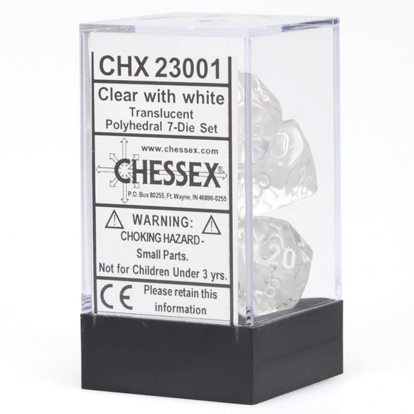 7-set Cube - Classic Clear with White