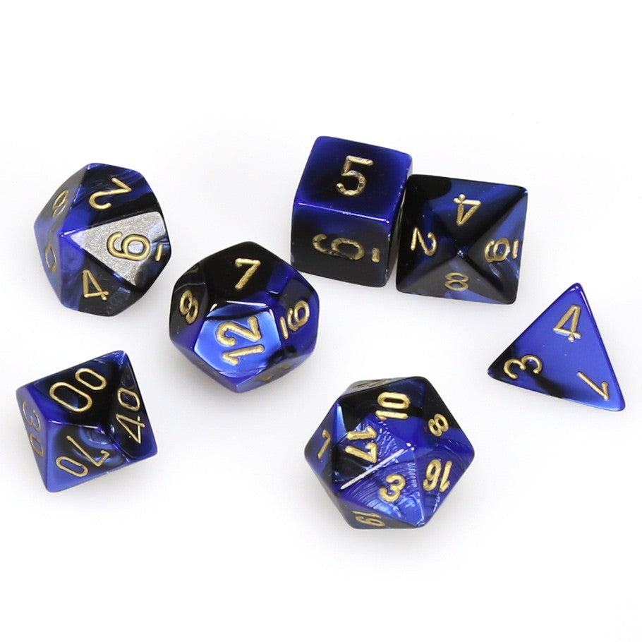 7-set Cube - Gemini Black Blue with  Gold