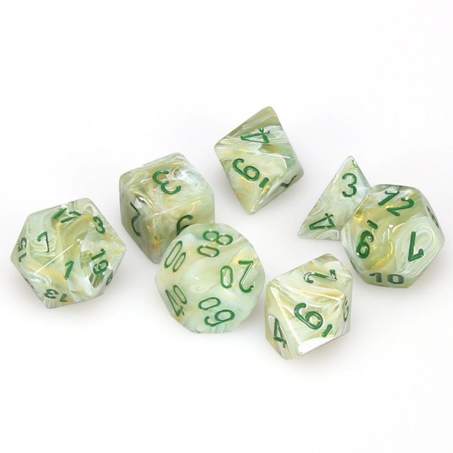 7-set Cube - Marble Green with  Dark Green